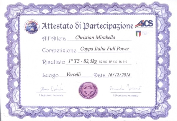 Certificato